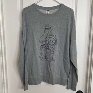 KAWS Gray Graphic Crewneck Sweater